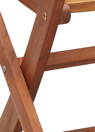 Tuinstoelen 4 st inklapbaar massief acaciahout
