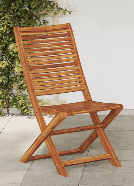 Tuinstoelen 4 st inklapbaar massief acaciahout