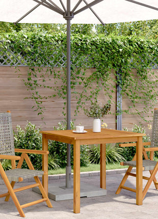 Tuinstoelen 2 st massief acaciahout en poly rattan grijs