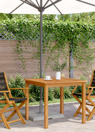 Tuinstoelen 2 st massief acaciahout en polypropeen zwart