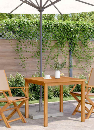 Tuinstoelen 2 st massief acaciahout en stof taupe