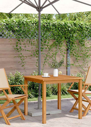 Tuinstoelen 2 st massief acaciahout en stof beige