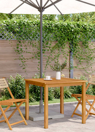 Bistrostoelen 2 st massief acaciahout en poly rattan beige