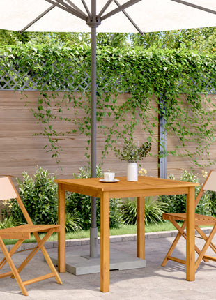 Bistrostoelen 2 st massief acaciahout en stof beige