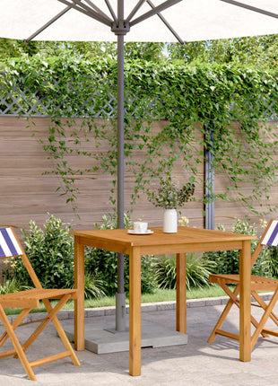 Bistrostoelen 2 st massief acaciahout en stof blauw en wit