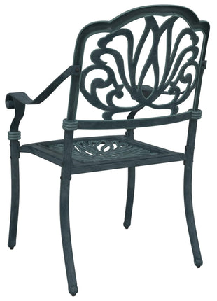 Tuinstoelen 2 st gietaluminium groen