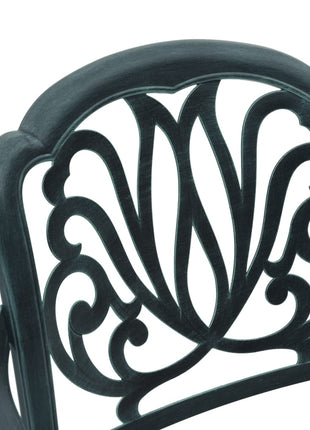 Tuinstoelen 2 st gietaluminium groen
