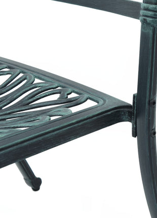 Tuinstoelen 2 st gietaluminium groen