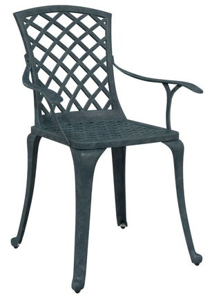 Tuinstoelen 2 st gietaluminium groen