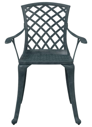 Tuinstoelen 2 st gietaluminium groen