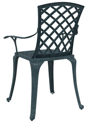 Tuinstoelen 2 st gietaluminium groen