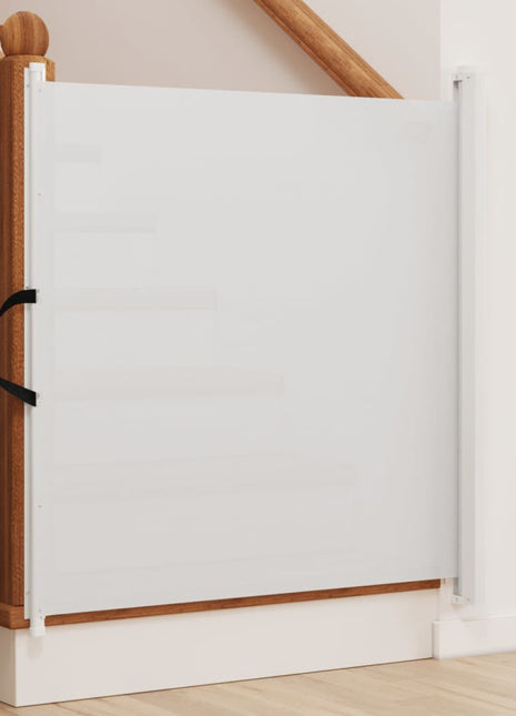 Huisdierenhek uittrekbaar 82,5x125 cm wit