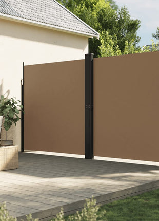 Windscherm uittrekbaar 200x600 cm taupe