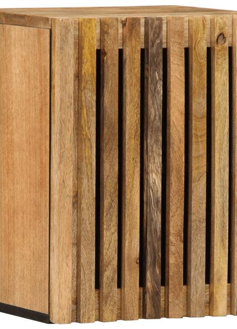 Badkamerwandkast 38x34x48 cm massief ruw mangohout