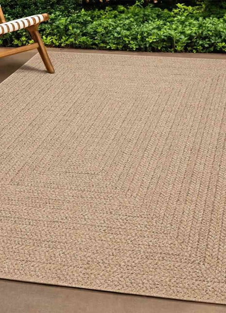 Vloerkleed ZIZUR binnen en buiten 80x200 cm jute look
