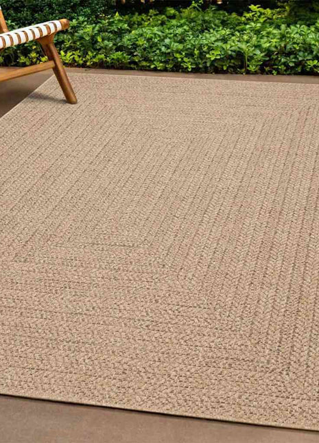 Vloerkleed ZIZUR binnen en buiten 80x250 cm jute look