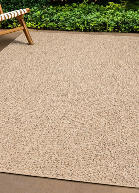 Vloerkleed ZIZUR binnen en buiten 80x200 cm jute look