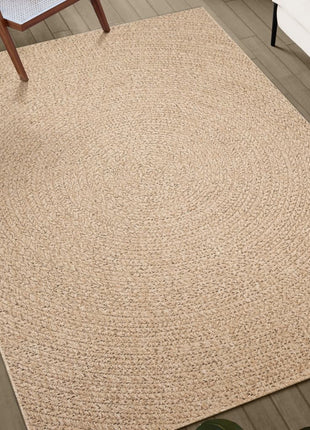 Vloerkleed ZIZUR binnen en buiten 80x250 cm jute look