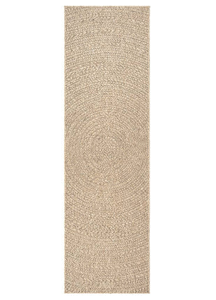 Vloerkleed ZIZUR binnen en buiten 80x250 cm jute look