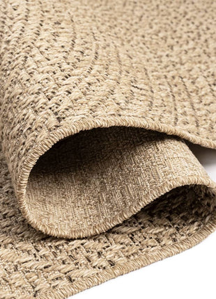 Vloerkleed ZIZUR binnen en buiten 80x250 cm jute look
