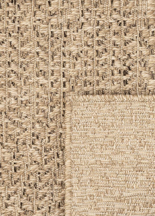 Vloerkleed ZIZUR binnen en buiten 80x250 cm jute look