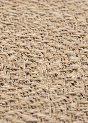 Vloerkleed ZIZUR binnen en buiten 80x250 cm jute look