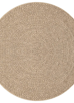Vloerkleed ZIZUR binnen en buiten Ø 200 cm jute look