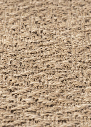Vloerkleed ZIZUR binnen en buiten Ø 200 cm jute look