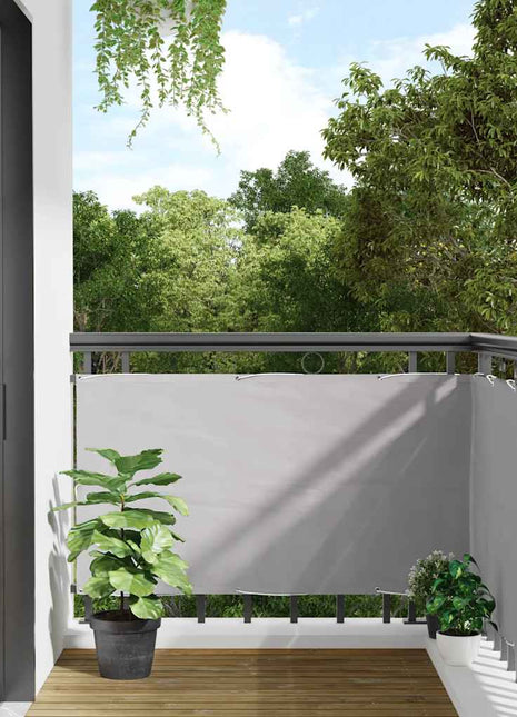 Balkonscherm 600x90 cm PVC grijs