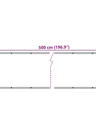 Balkonscherm plantpatroon 500x90 cm PVC groen