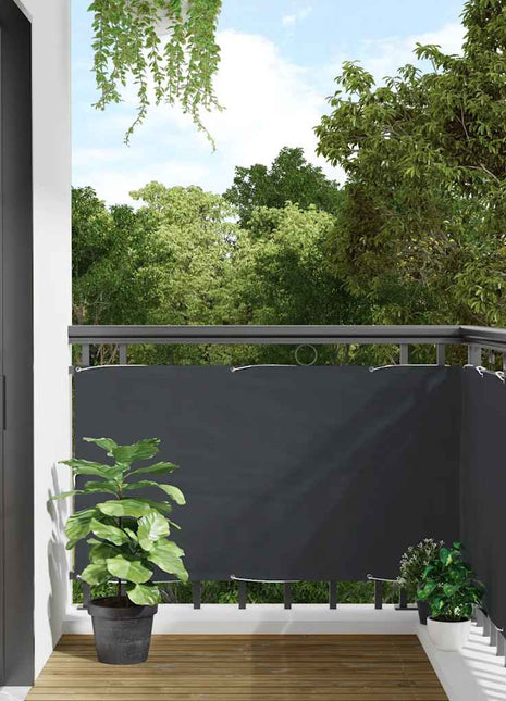 Balkonscherm 300x120 cm PVC antracietkleurig