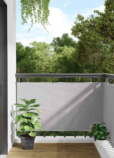 Balkonscherm 800x120 cm PVC grijs