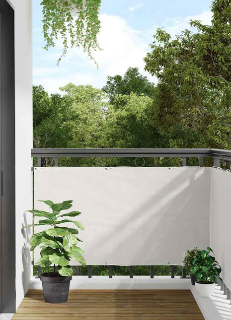 Balkonscherm 500x120 cm PVC wit