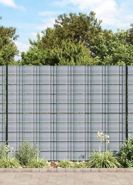 Tuinschermen 10 st 252,5x19 m PVC grijs