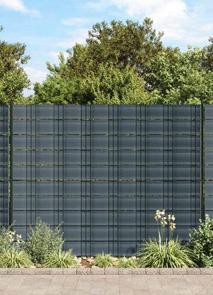 Tuinschermen 10 st 252,5x19 m PVC zwart