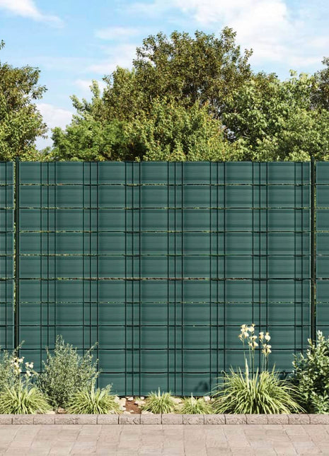 Tuinschermen 10 st 252,5x19 m PVC groen