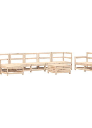10-delige Loungeset massief grenenhout