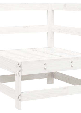 10-delige Loungeset massief grenenhout wit