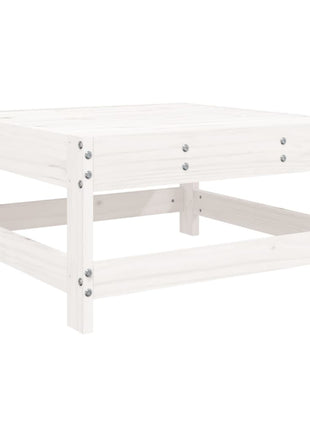 10-delige Loungeset massief grenenhout wit