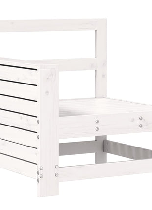 10-delige Loungeset massief grenenhout wit