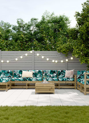10-delige Loungeset geïmpregneerd grenenhout