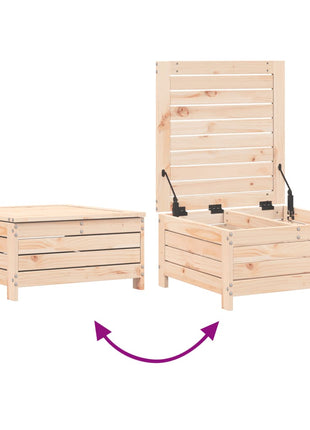 10-delige Loungeset massief grenenhout