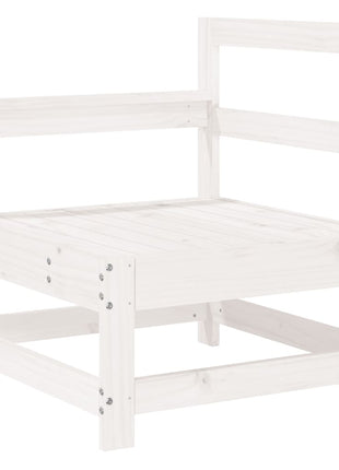 10-delige Loungeset massief grenenhout wit