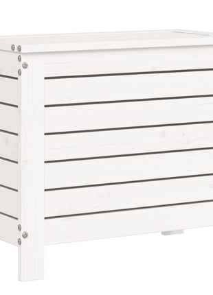 10-delige Loungeset massief grenenhout wit