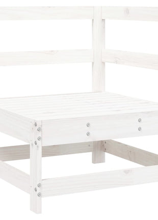 10-delige Loungeset massief grenenhout wit