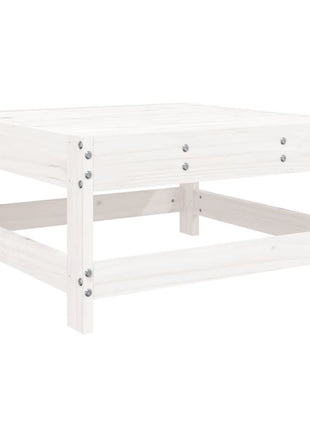 10-delige Loungeset massief grenenhout wit