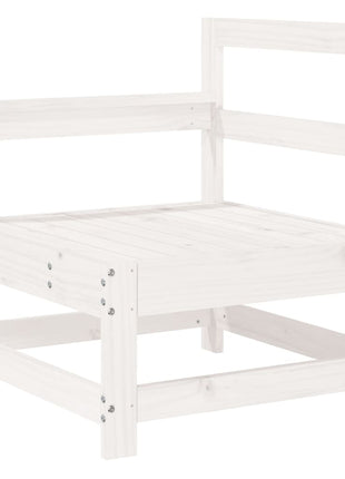 10-delige Loungeset massief grenenhout wit