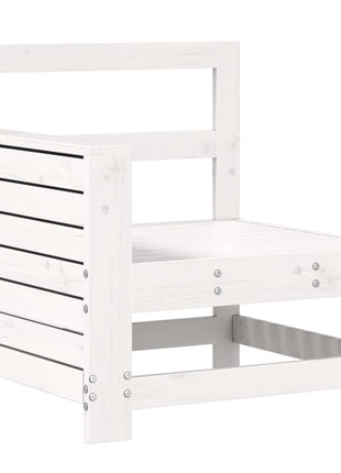 10-delige Loungeset massief grenenhout wit