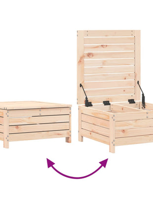 10-delige Loungeset massief grenenhout