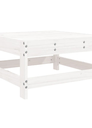 10-delige Loungeset massief grenenhout wit